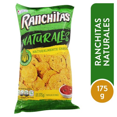 Tortillas de maíz Yummies ranchitas naturales - 175 g