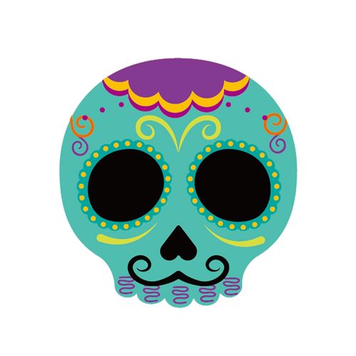 Guirnalda Way to Celebrate Catrinas color azul