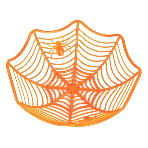 Recipiente Way to Celebrate Telaraña color naranja