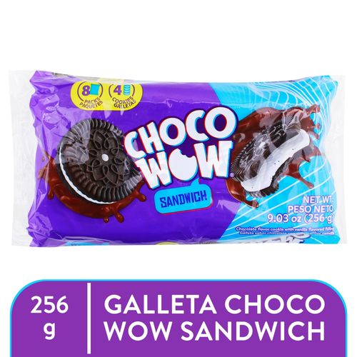Galleta Choco Wow Sandwich - 256 g