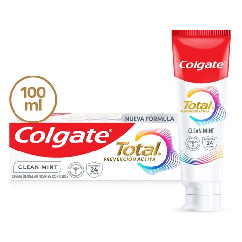 Pasta Dental Colgate Total Clean Mint Prevención Activa - 100 ml