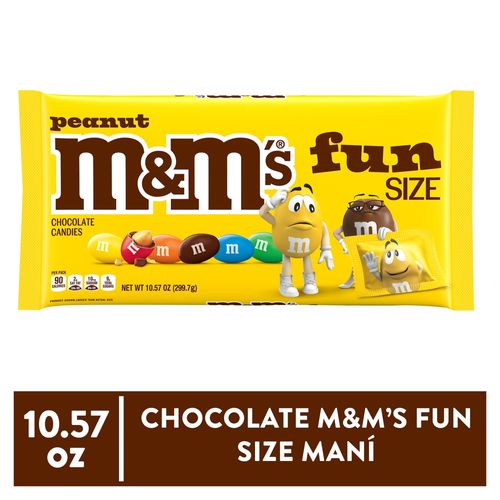 Chocolate M&M’S Fun Size Maní  - 10.57 oz