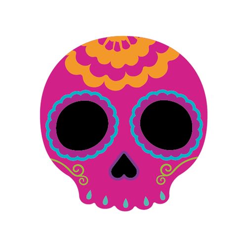 Guirnalda Catrinas Papel Naranja Dod