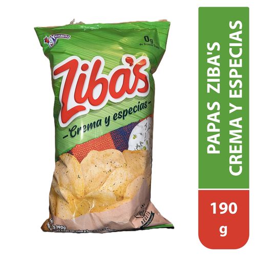 Papas Ziba's Crema y Especias - 190 g