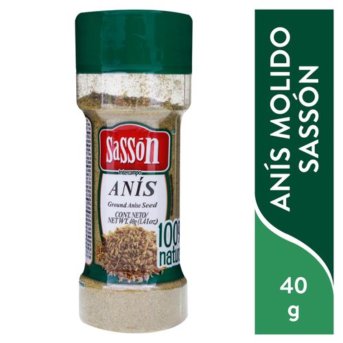 Anís Sassón intercampo semillas molidas - 40 g