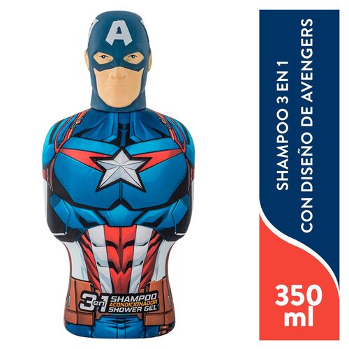 Shampoo Gelatti, 3 en 1, con diseño de Avengers -350ml
