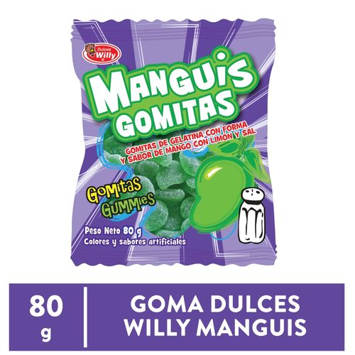 Goma Dulces Willy Manguis - 80 g