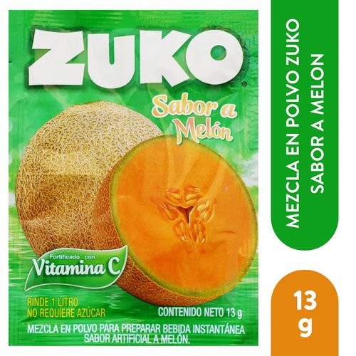 Bebida en Polvo Zuko Melon - 13 g
