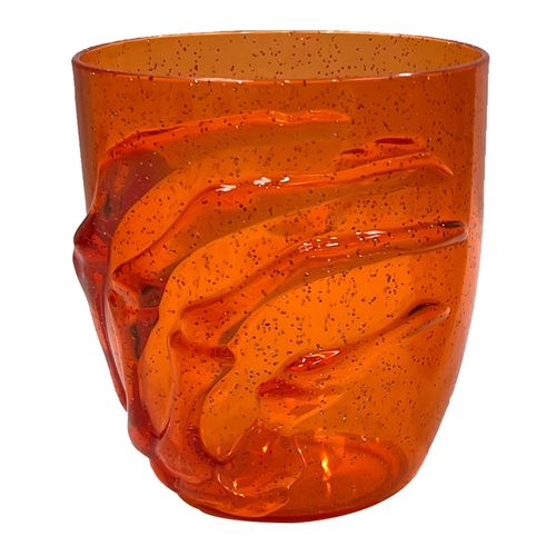 Vaso Way to Celebrate mano esqueleto color naranja