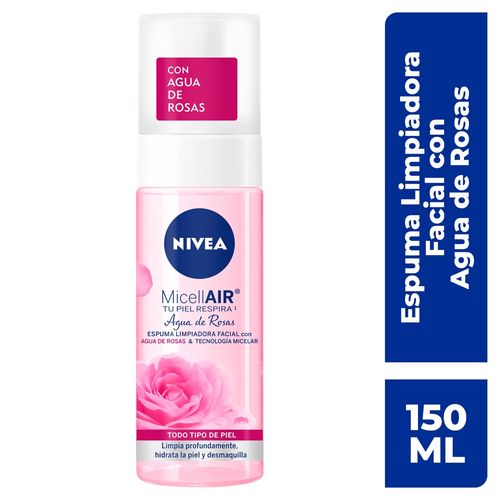 Espuma Limpiadora Nivea Con Agua De Rosas - 150 g