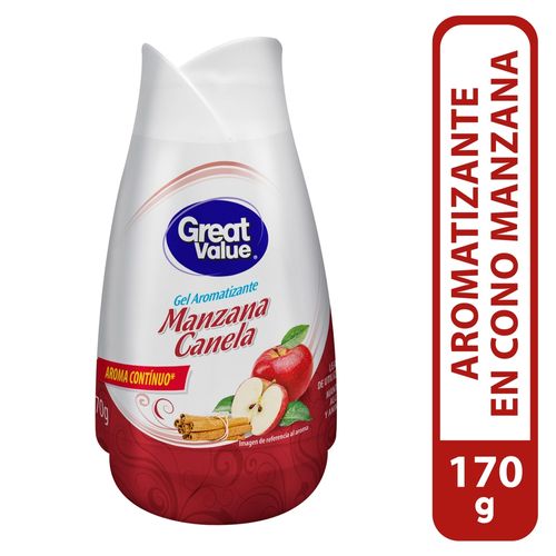 Aromatizante Great Value En Cono Aroma Manzana y Canela - 170 g