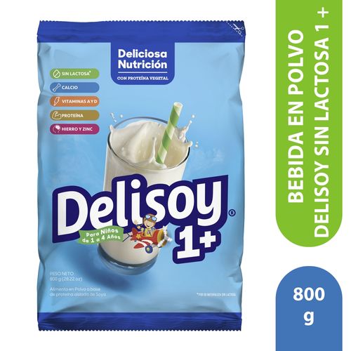 Delisoya Sin Lactosa 1 Unidad Más - 800 g
