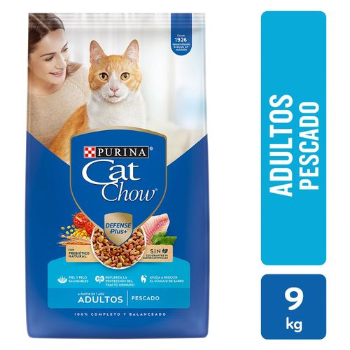 Alimento para gatos Purina Cat Chow adulto pescado - 9 kg