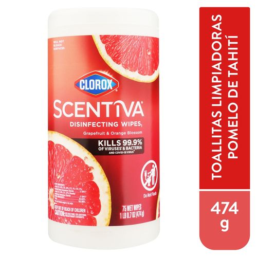 Desinfect Clorox Wipes Toronja 75 Ea