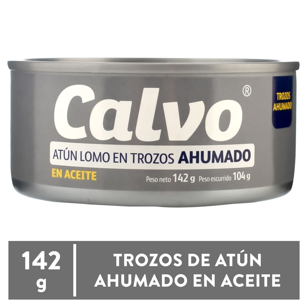 Calvo Atún Ahumado Trozos en Aceite 142 g