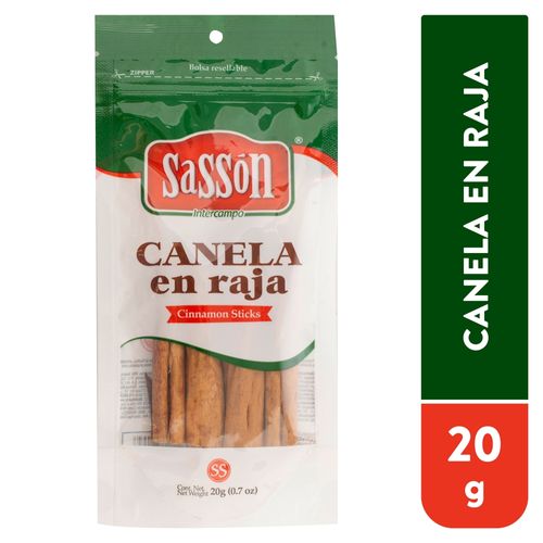Especias Sassón canela en raja bolsa - 20 g