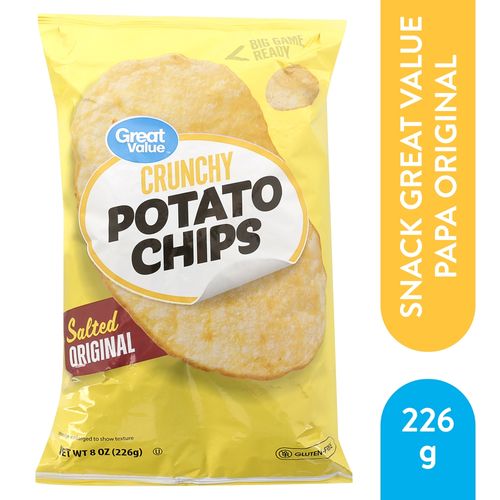 Snack crujiente Great Value papa sabor original - 226 g