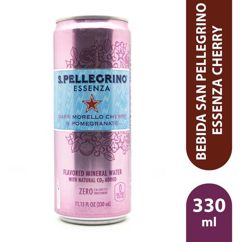 Agua gasificada San Pellegrino sabor cereza - 330 ml