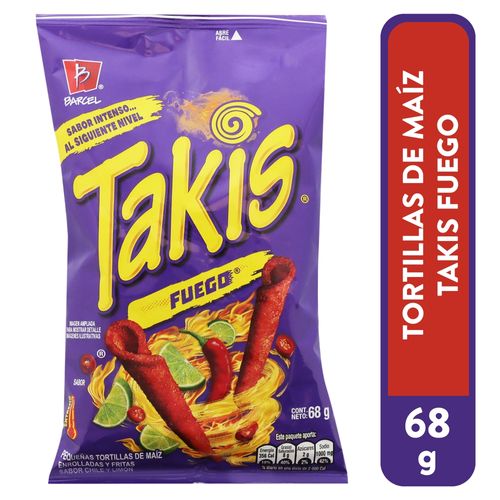 Takis Fuego Tortillas D Maíz Fritas - 68 g