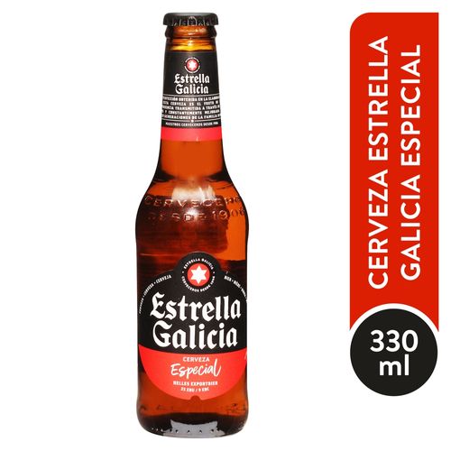 Cerveza Estrella Galicia especial botella de vidrio - 330 ml