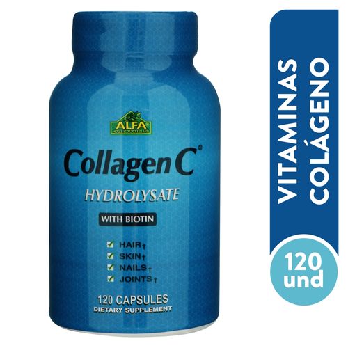 Colágenohidrolizado  Alfa Vitamins con viotin - 120 Uds