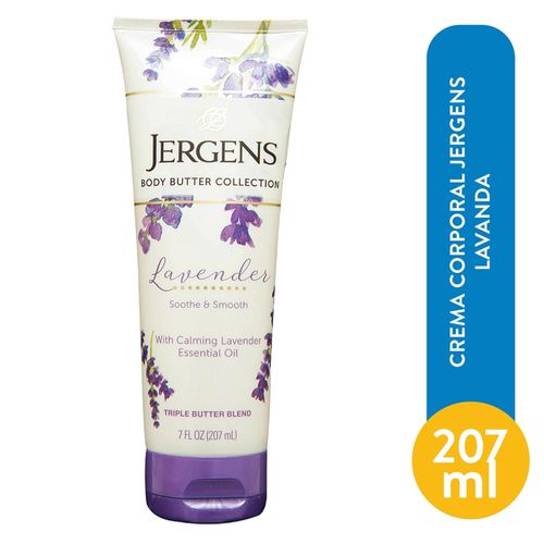Crema corporal Jergens lavanda triple - 207 ml