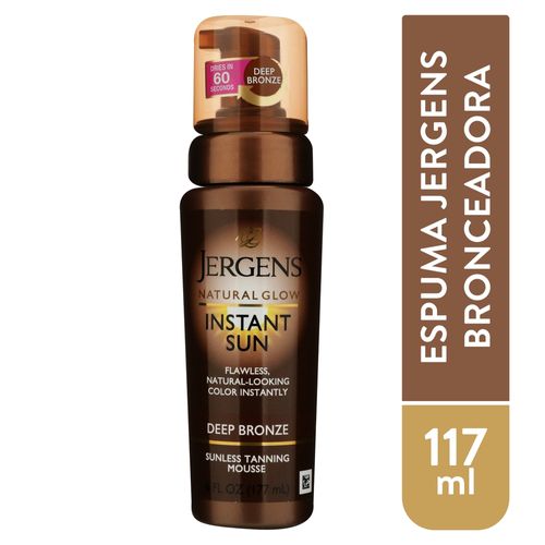 Espuma bronceadora Jergens color oscuro - 177 ml
