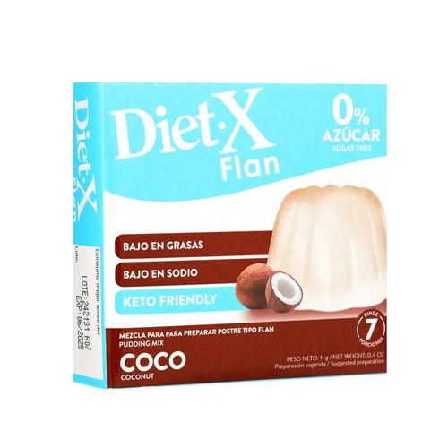 Flan Diet X con sabor a Coco - 11 g