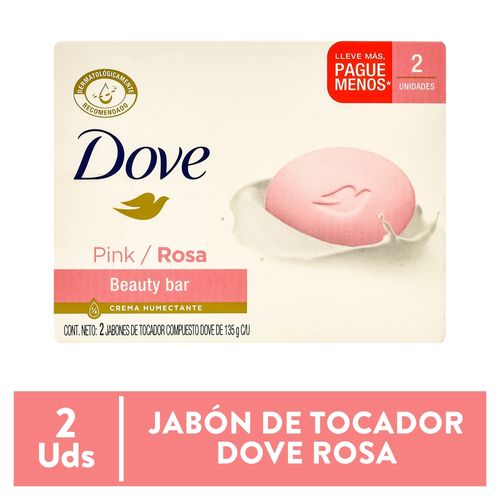 Jabón Dove Tocador Pink 2 pack -135 g