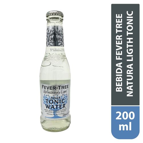 Agua tónica Fever Tree light en botella - 200 ml