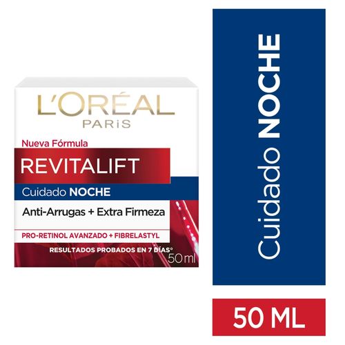 Crema Noche Antiarrugas L'Oréal Paris Revitalift Clásica con Pro-Retinol - 50 ml