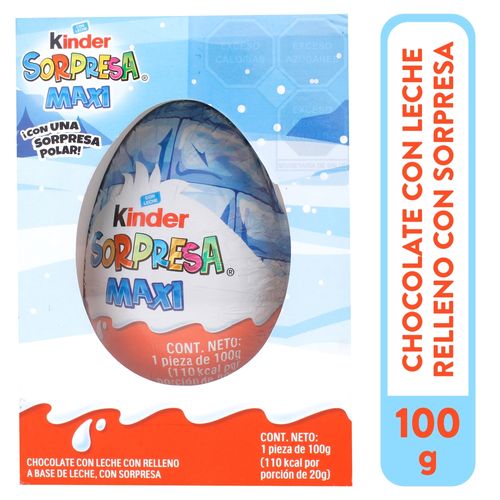 Chocolate Kinder Con Sorpresa De Animales Maxi - 100 g