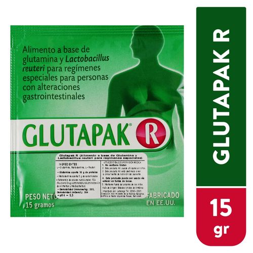 Sobre Glutapak R 15 g - Precio indicado por sobre