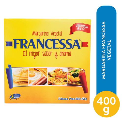 Margarina Francessa vegetal el mejor sabor y aroma - 400 g