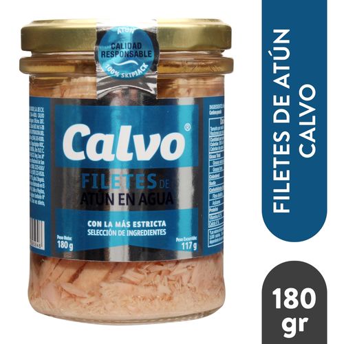 Filetes de atún Calvo en agua - 180 g