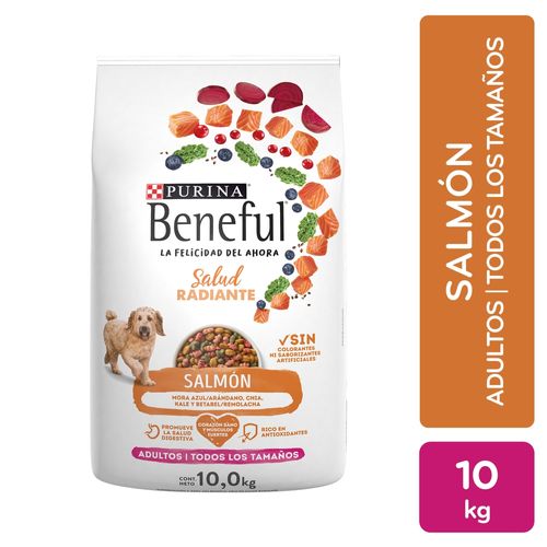 Alimento para perro adulto Beneful sabor salmón - 10 kg