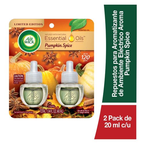 Repuestos Airwick pumpkins spice 2 pack -40 ml