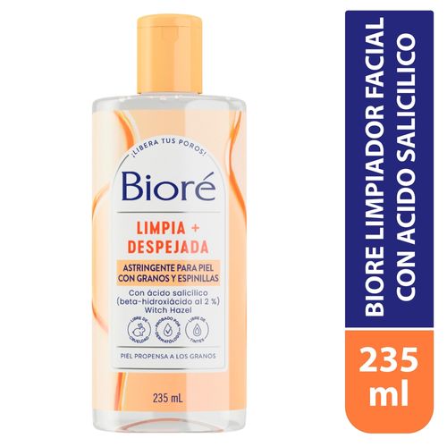 Astringente Biore facial antiacne con ácido salicílico - 235 ml