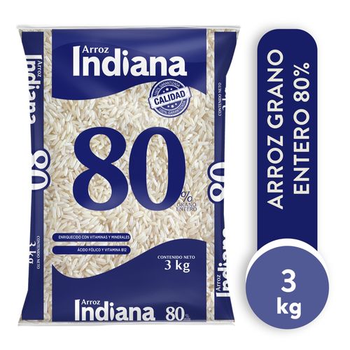 Arroz indiana 80% grano entero - 3000 g