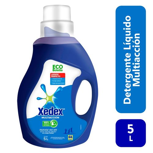 Detergente líquido Xedex multiacción eco botella - 5 L