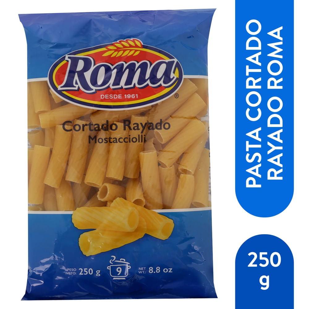 Roma Pasta Cortado Rayado 250 g