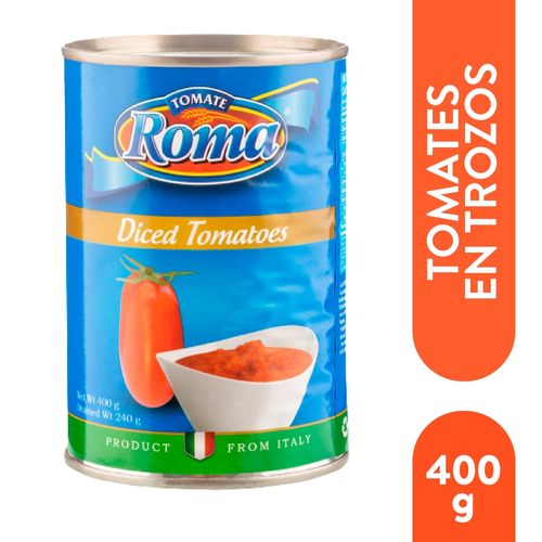 Tomate Roma Pelado Trocitos - 400 g
