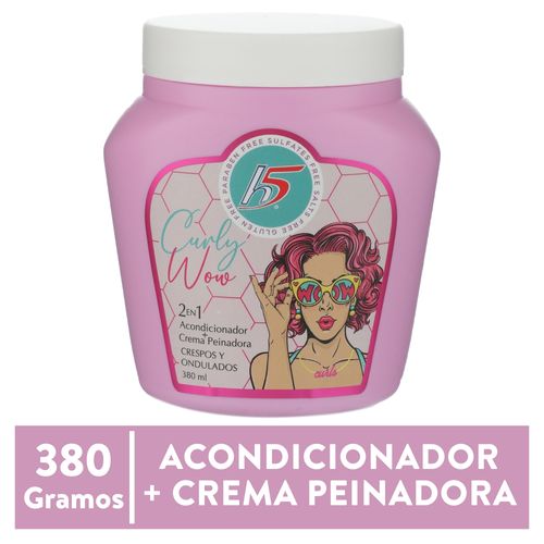 Crema y acondicionador H5 2 en 1 curly wow - 380 ml