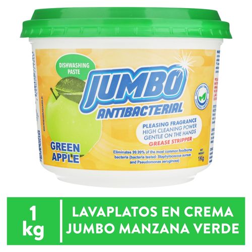 Crema lavaplatos Jumbo manzana verde - 1000 g