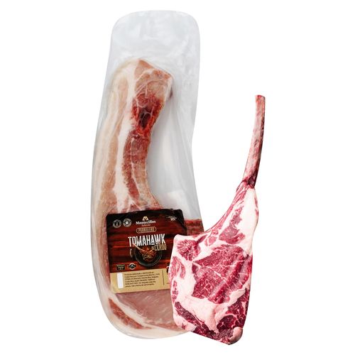 Carne Tomahawk De Cerdo Montecillos, Empacado, Precio indicado por Kilo