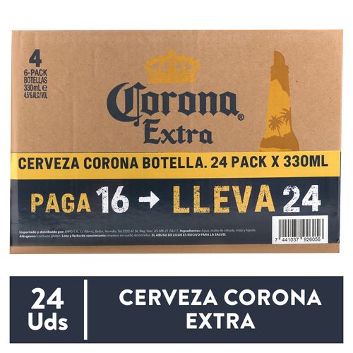 Cerveza Corona Caja 24 Unidades 7920ml