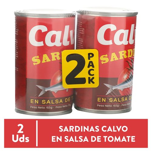 Sardina Calvo en tomate 2 pack - 310 g