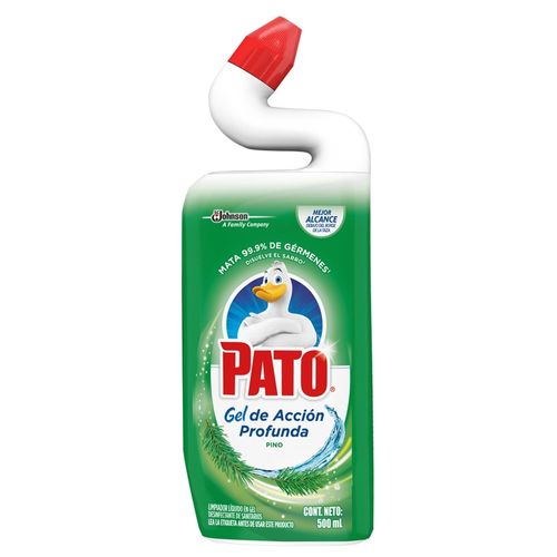Limpiador Líquido Pato Desinfectante Para Sanitarios, Acción Profunda Aroma Pino - 500 ml