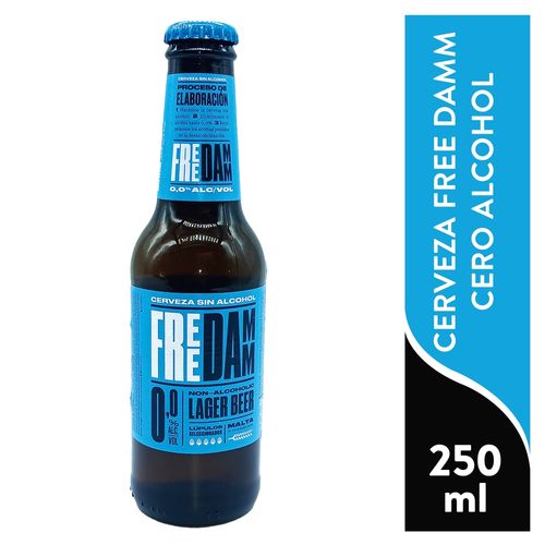 Cerveza Damm Free sin alcohol botella -250 ml