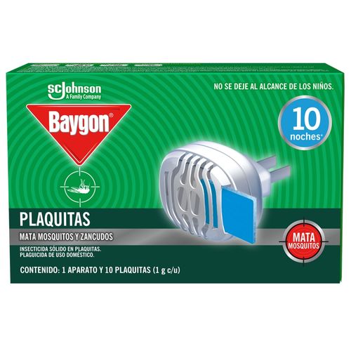 Insecticida Baygon Aparato Eléctrico y 10 Laminitas - 10 g